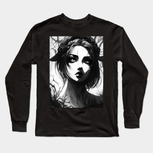 Enchanted Elegance: Bring a Touch of Magic and Mystique to Your Home with Our Witchcraft and Gothic-Inspired Art Long Sleeve T-Shirt